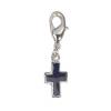 Lobster clasp black cross 9x15mm